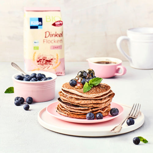 Vegane Dinkel-Pancakes