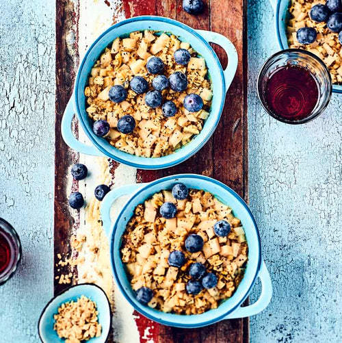 Ofen-Porridge „Birne-Mohn“