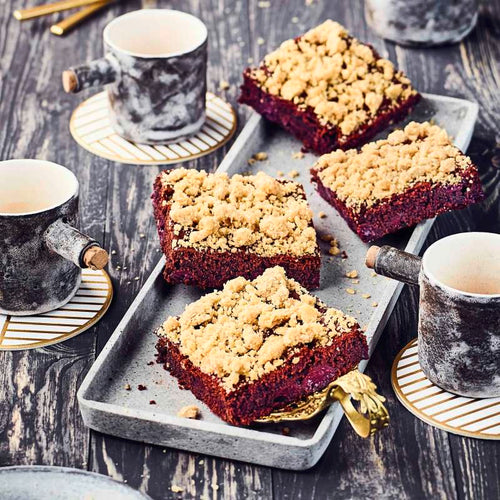 Schoko-Kirsch-Kuchen mit Streuseln
