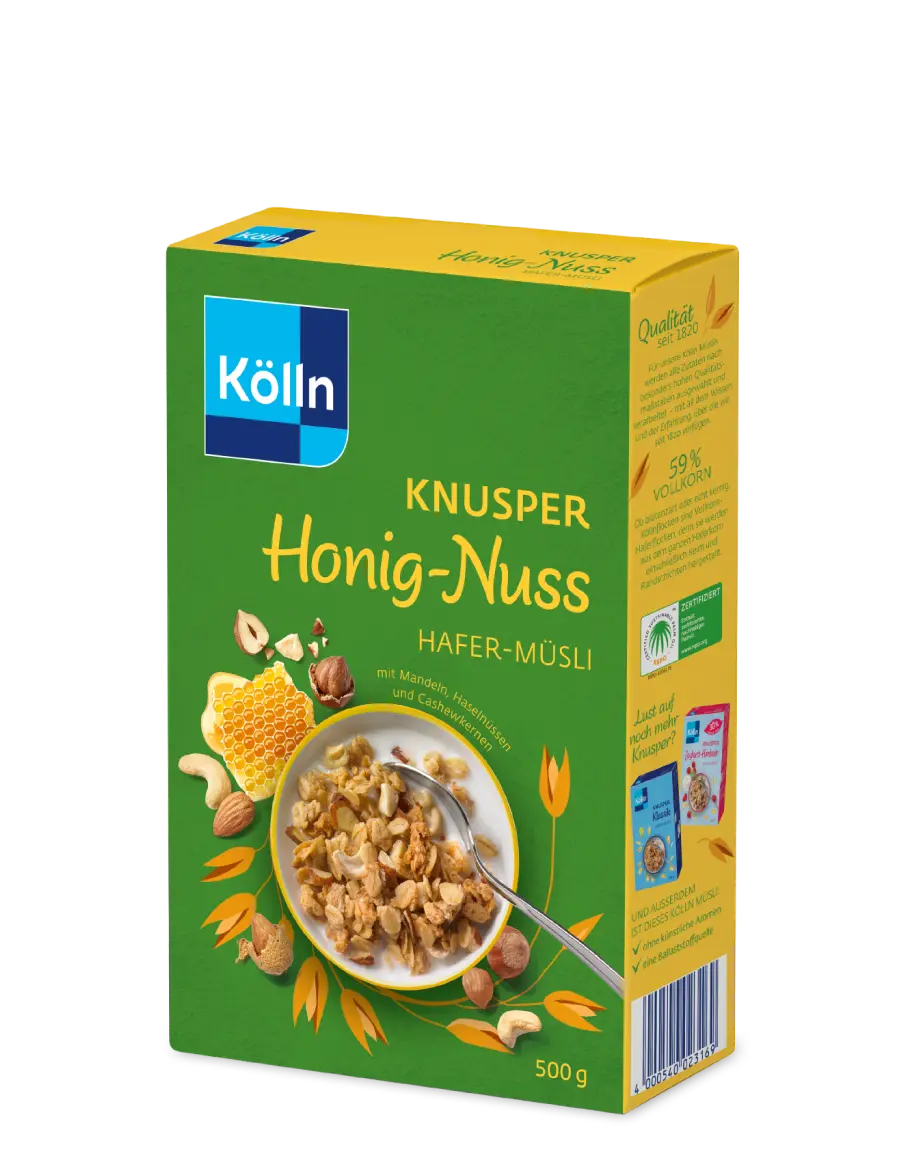 Kölln Knusper Honig-Nuss Hafer-Müsli