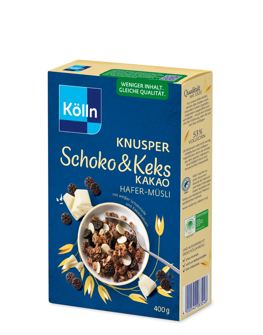 Kölln Knusper Schoko & Keks Kakao Hafer-Müsli
