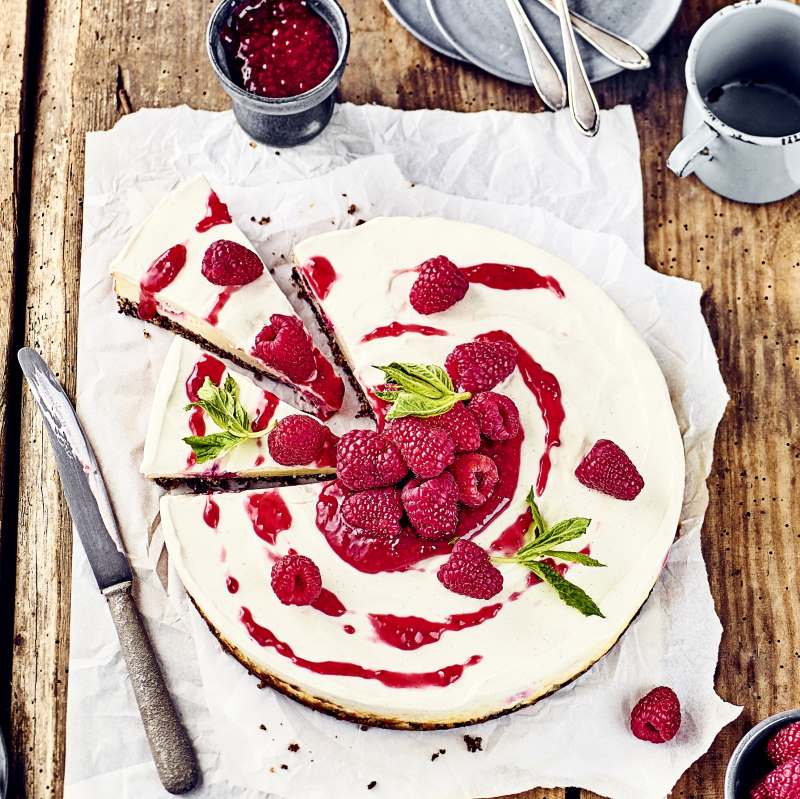 Himbeer-Frischkäse-Kuchen