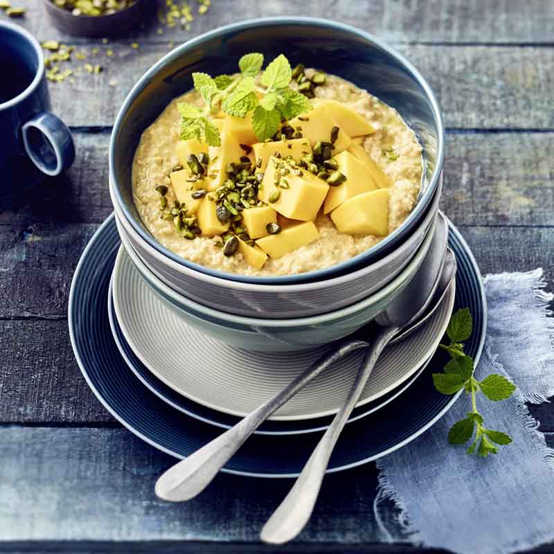 Mango-Kokosmilch-Porridge