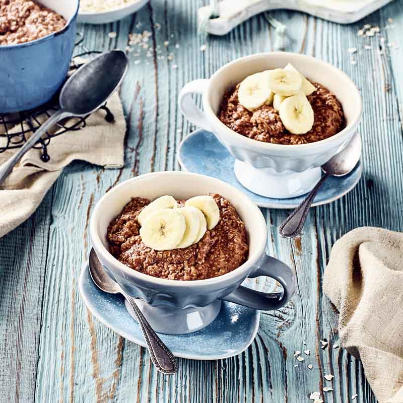 Schoko-Bananen-Porridge